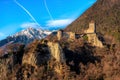 Castel Tirolo Merano italian dolomites Trentino Alto Adige Italy Royalty Free Stock Photo