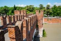 The Castel Vecchio Bridge or Scaliger Bridge of the Castelvecchio, Verona, northern Italy Royalty Free Stock Photo