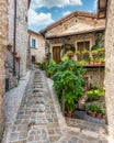 The small and beautiful village of Casteldilago, near Arrone. In the Province of Terni, Umbria, Italy.