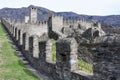 Castelgrande castle at Bellinzona on the Swiss alps