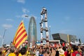 Castell show in National Day of Catalonia