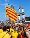 Castell show in The National Day of Catalonia