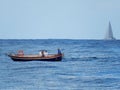 Boats at Punta Licosa