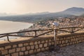Castellammare del Golfo on Sicily, view of the town at coast Royalty Free Stock Photo