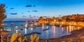 Castellammare del Golfo at sunset, Sicily, Italy