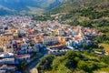 Castellammare del Golfo town (Gulf of Castellammare) on Mediterranean Sea, Trapany, Sicily, Italy. Royalty Free Stock Photo