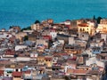 Castellammare Trapani Sicily cityscape old town in the gulf Royalty Free Stock Photo