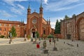 Castellamonte, Italy 24 august 2021: visitors to the ceramics exhibition