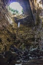 Oculus of Castellana Caves in southern Italy