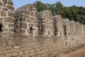 Castellated Wall, Malik-E-Maidan Cannon Point, Bijapur Fort, Bijapur, Karnataka, India