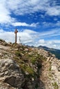 Castellazzo peak with trench