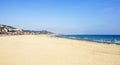 Castelldefels beach in winter Royalty Free Stock Photo