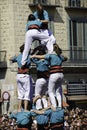 Castellers Barcelona Royalty Free Stock Photo