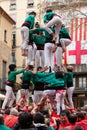 Castellers Barcelona, Spain. Human pyramid