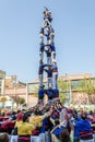 Castellers do a Castell or Human Tower, typical in Catalonia.
