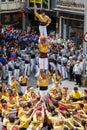 Castellers in fira arrop Badalona