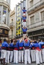 Castellers in fira arrop Badalona