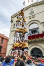 Castellers in fira arrop Badalona