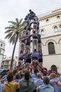 Castellers, girls and drop-tower