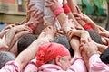 Castellers hands