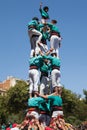 Castellers of La Sagrada Familia Royalty Free Stock Photo