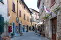 CASTELLINA IN CHIANTI, ITALY - OCTOBER 10,2017: Street view of Castellina in Chianti. A small typical town in Italy.