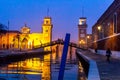 Castello district Venice dusk