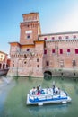 The Castello Estense in Ferrara in Italy