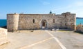 Castello Maniace Castle fortress with walls and bastions on Ortigia island of Syracuse historic old town in Sicily in Italy