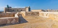 Castello Maniace Castle fortress with walls and bastions on Ortigia island of Syracuse historic old town in Sicily in Italy