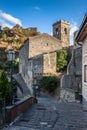 Castello Normanno in Forza d'Agro. Sicily Royalty Free Stock Photo
