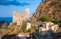 Castello Normanno in Forza d'Agro. Sicily Royalty Free Stock Photo