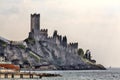 The Castello Scaligero, the castle of Malcesine at the Lake Garda in Italy, Royalty Free Stock Photo