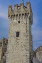 Castello Scaligero Di Sirmione Sirmione Castle, from 14th  Century at Lake Garda, Sirmione, Italy Royalty Free Stock Photo