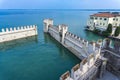 Castello Scaligero Di Sirmione Sirmione Castle, from 14th  Century at Lake Garda, Sirmione, Italy Royalty Free Stock Photo