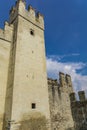 Castello Scaligero Di Sirmione Sirmione Castle, from 14th  Century at Lake Garda, Sirmione, Italy Royalty Free Stock Photo