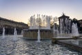 Castello Sforzesco and fountain in Milan Italy Royalty Free Stock Photo