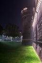 Castello Sforzesco in Milan at night Royalty Free Stock Photo