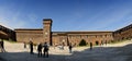 The Castello Sforzesco in Milano (Italia)