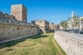 Castello Svevo Swabian Castle in Bari, Apulia, southern Italy. Royalty Free Stock Photo