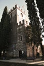 Castello in vintage hues, Conegliano Veneto, Italy Royalty Free Stock Photo
