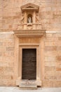 Castellon el Fadri tower door in Plaza Mayor square