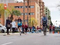 Castellon,Spain. February 26th,2023. Athletes running a marathon