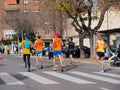 Castellon,Spain. February 26th,2023. Athletes running a marathon