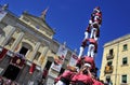 Castells, human towers in Tarragona, Spain