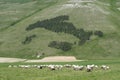 Castelluccio di Norcia in the Sibillini Park Royalty Free Stock Photo