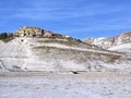 Castelluccio of Norcia, Italy with snow