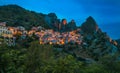 Castelmezzano at night, Basilicata, Italy Royalty Free Stock Photo