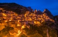 Castelmezzano at night, Basilicata, Italy Royalty Free Stock Photo