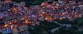 Castelmezzano at night. Lucanian Dolomites, Potenza, Basilicata, Italy, Europe